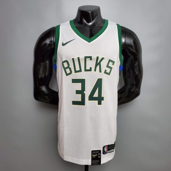 Milwaukee Bucks - Antetokounmpo #34 White 🏆